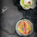 Pocket Watch Butterfly Vulva Portrait