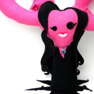 Morticia Addams Uterus Plushie